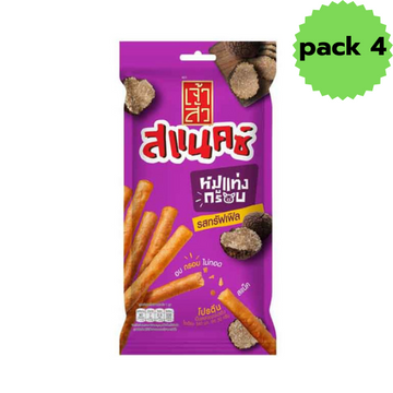 Crispy Pork Sticks with Truffle Flavor 18g ( Pack 6 ) | หมูแท่งกรอบรสทรัฟเฟิล 18g ( แพ็ค 6)