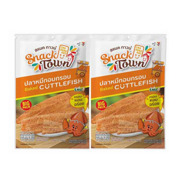 Baked Cuttlefish 30g ( Pack 2 ) | ปลาหมึกอบกรอบ 30g ( แพ็ค 2 )