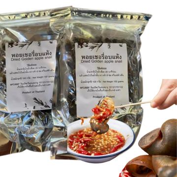 Dried Golden Apple Snail 100g | หอยเชอรี่อบแห้ง 100g