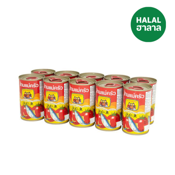 Sardine in Tomato Sauce 155g ( Pack 10 ) | ซาร์ดีนซอสมะเขือเทศฝาดึง 155g ( แพ็ค 10 )