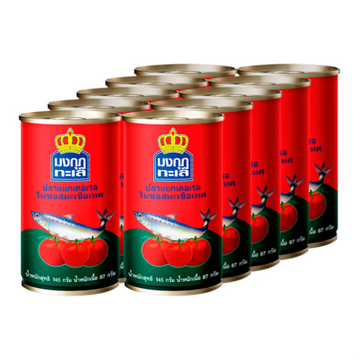 Mackerel in Tomato Sauce 145g ( Pack 10 ) | แมคเคอเรลในซอสมะเขือเทศ 145g ( แพ็ค 10 )
