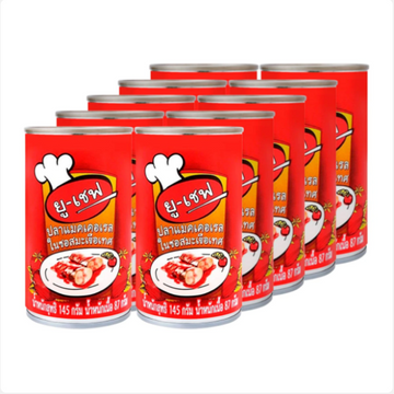 Mackerel in Tomato Sauce 145g ( Pack 10 ) | ปลาแมคเคอเรลในซอสมะเขือเทศ 145g ( แพ็ค 10 )