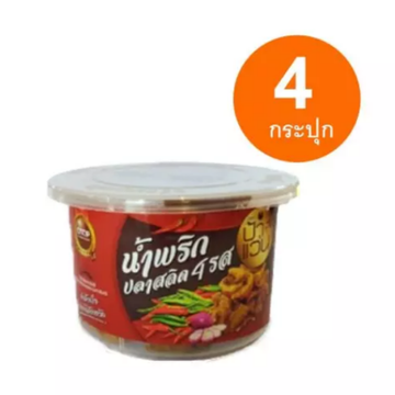 น้ำพริกปลาสลิด 4 รส 30g ( 4 กระปุก )