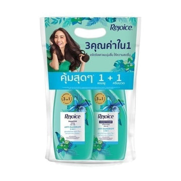 แชมพู สูตรผมนุ่มลื่น + ครีมนวดผม 370ml