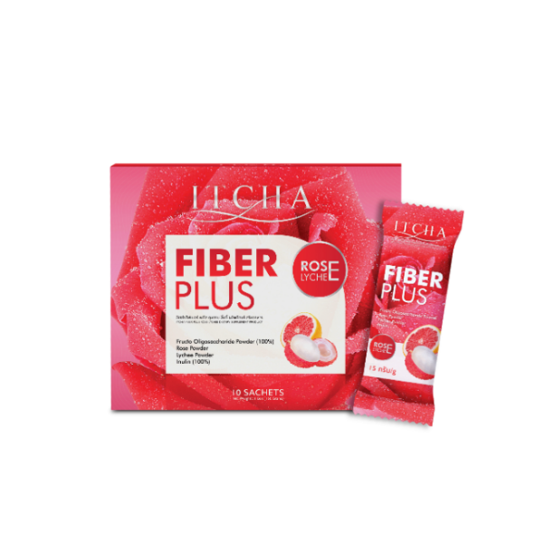 Fiber Plus กุหลาบ ลิ้นจี่ ผลิตภัณฑ์เสริมอาหาร 150 g