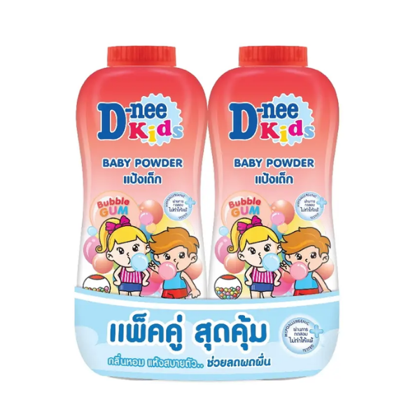 แป้งเด็ก กลิ่นบั๊บเบิ้ลกัม 350g (แพ็ค2)