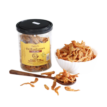 Crispy Fish Original Flavor 100g | ปลาซิวแก้วอบกรอบ รสดั้งเดิม สูตรน้ำมันมะพร้าว 100g