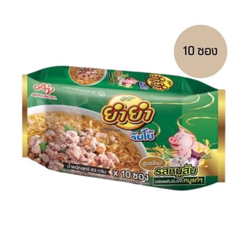 บะหมี่กึ่งสำเร็จรูป รสหมูสับ 63g ( แพค 10 ซอง )