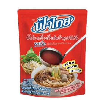 น้ำก๋วยเตี๋ยวกึ่งสำเร็จรูปเข้มข้น รสเนื้อ 350g