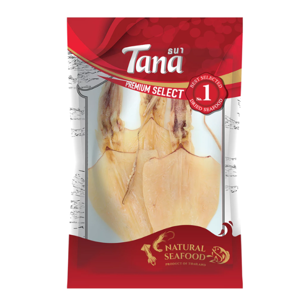 Dried Skinless Squid 100g | ปลาหมึกแขวนลอกแห้ง (4 นิ้ว AA) 100g