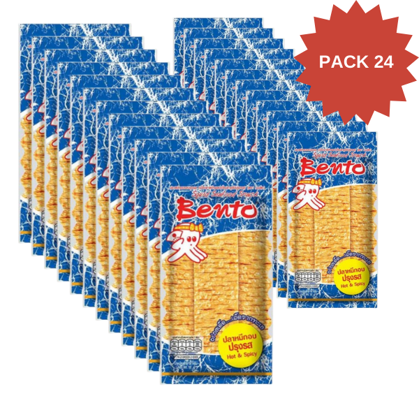 Squid Seafood Snack 4g ( Pack 24 ) | ปลาหมึกอบ รสปรุงรส 4g ( แพ็ค 24 )