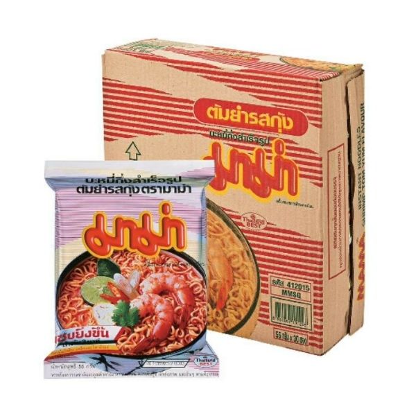 บะหมี่กึ่งสำเร็จรูป รสต้มยำกุ้ง ( 55g x กล่อง 30 ซอง )