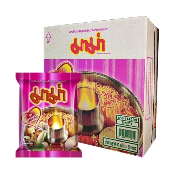 บะหมี่กึ่งสำเร็จรูป รสเย็นตาโฟต้มยำหม้อไฟ ( 60g x กล่อง 30 ซอง )