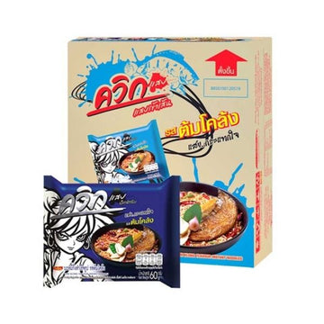 บะหมี่กึ่งสำเร็จรูป รสต้มโคล้ง 60g ( แพค 30 ซอง )