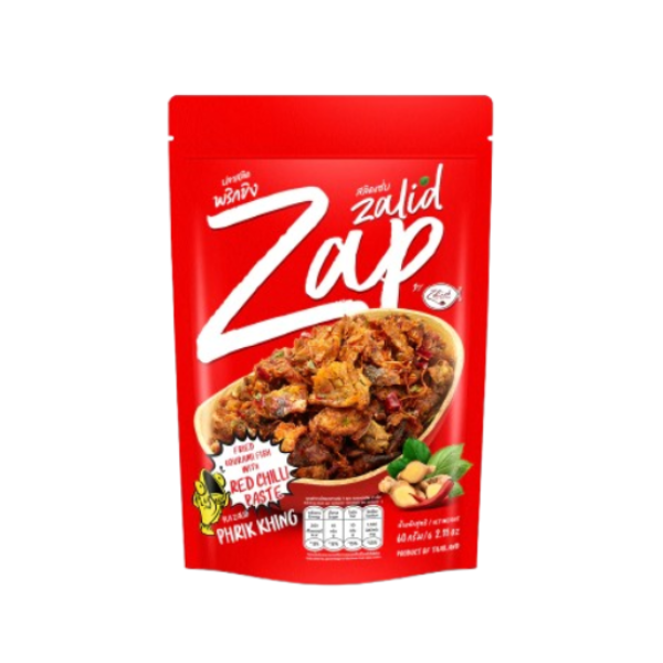 Fried Gourami Fish with Red Chilli Paste 60g | ปลาสลิดเนื้อชิ้นผัดปรุงรส รสพริกขิง 60g