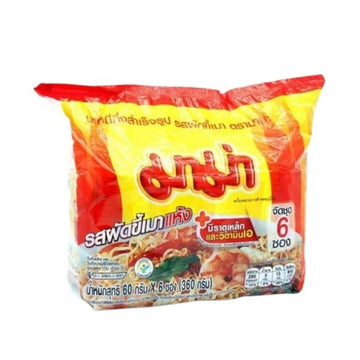 บะหมี่กึ่งสำเร็จรูป รสรสผัดขี้เมาแห้ง ( 60g x แพค 6 ซอง )