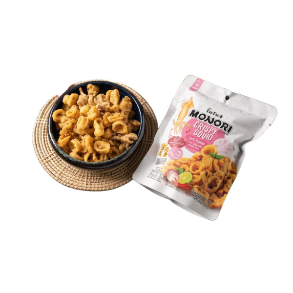 Crispy Squid Larb Flavour 60g | หมึกทอดอบกรอบ รสลาบ 60g