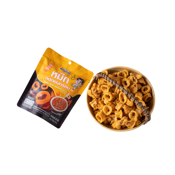 Crispy Squid Japanese Curry Flavour 30g | หมึกทอดอบกรอบ รสแกงกะหรี่ญี่ปุ่น 30g