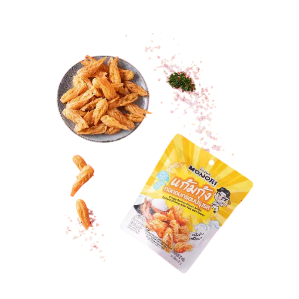 Crispy Shrimp Cheek Snack Grilled Shrimp With Sea Salt Flavour 22g | แก้มกุ้ง รสกุ้งย่างเกลือทะเล 22g