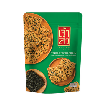 Crispy Rice Crackers with Seaweed and Flossed Pork Topping 80g | ข้าวตังหน้าสาหร่ายหมูหยอง 80g