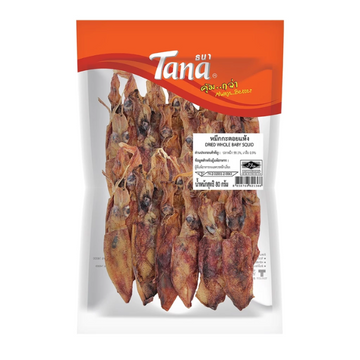 Dried Whole Baby Squid 80g | ปลาหมึกกะตอยแห้ง 80g