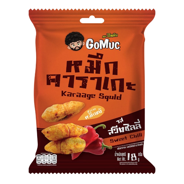 Karaage Squid Sweet Chili 18g | หมึกคาราเกะ รสสวีทชิลลี่ 18g